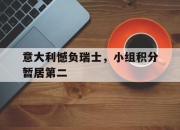 亚博体育-意大利憾负瑞士，小组积分暂居第二